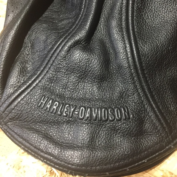 Harley-Davidson Other - Harley-Davidson Blk Leather Cabbie Riding Cap